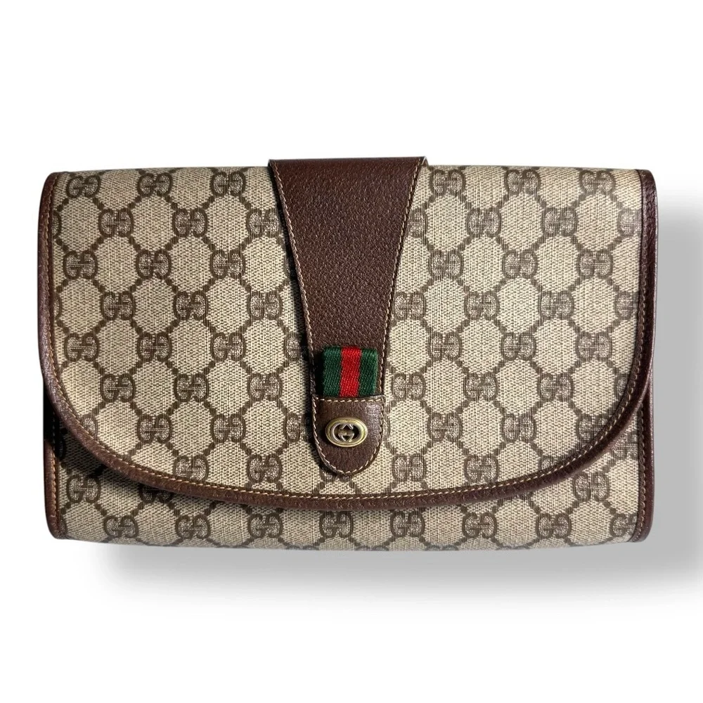 Gucci Supreme GG Monogram  Clutch Crossbody Bag - Picture 3 of 17